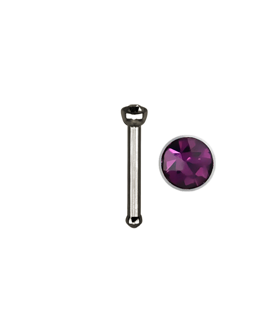 Purple on sale nose stud