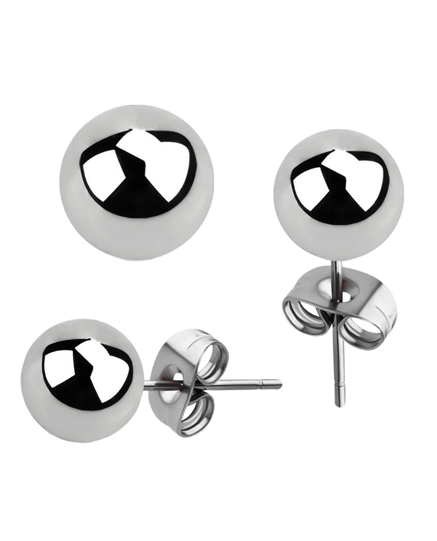 Surgical steel earring on sale sets