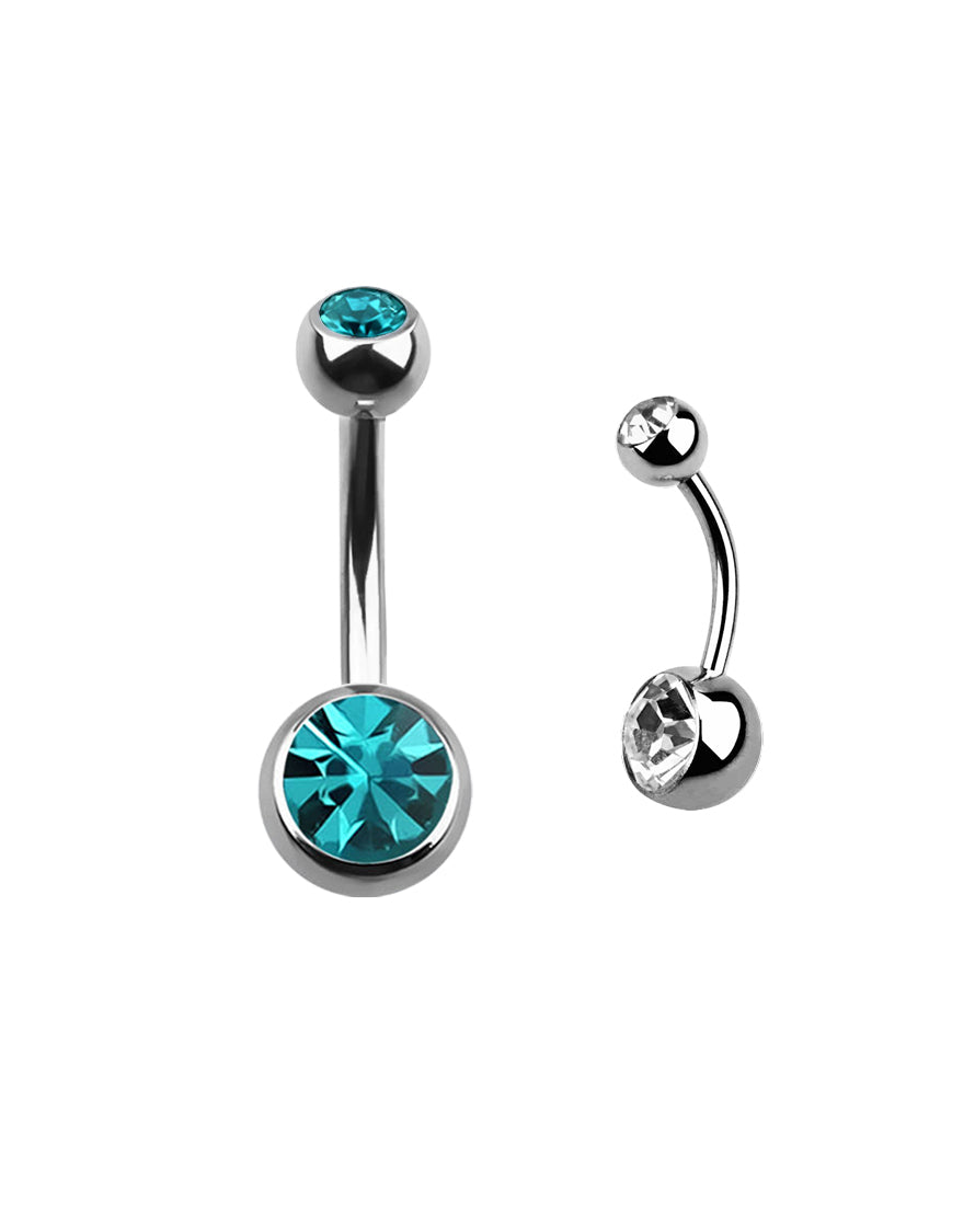 Turquoise Gem - 14g - Navel Barbell