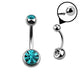 Turquoise Gem - 14g - Navel Barbell